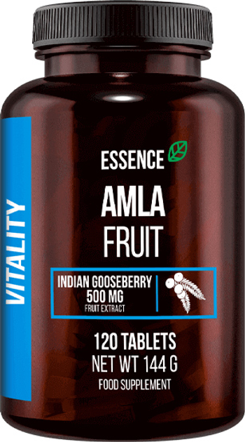 Ekstrakt z owoców agrestu indyjskiego Essence Vitality Amla Fruit 120 tabletek (5902811812818) - obraz 1