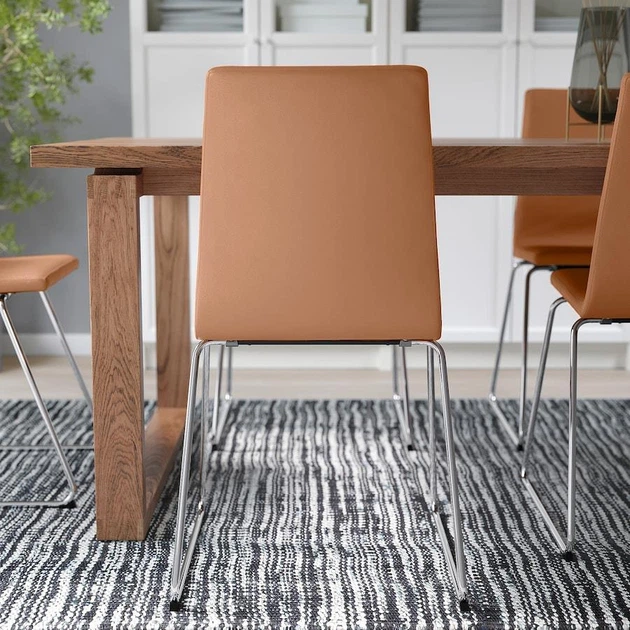 Стілець IKEA LILLANAS хром/Grann золотисто-коричневий (405.348.02) - изображение 4