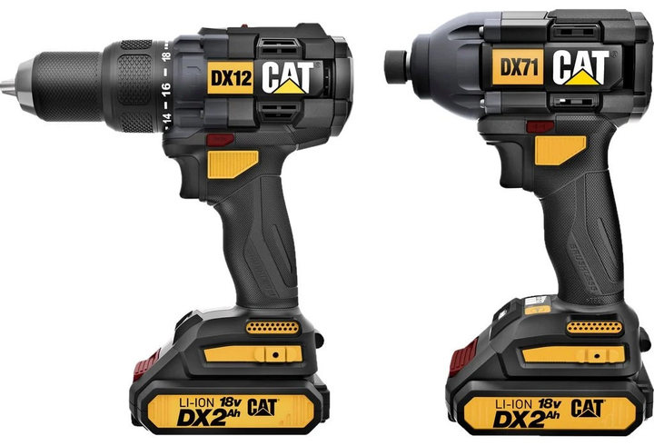 Набір з ударної безщіткової дрилі-шурупокруту CAT DX12 + ударний ...