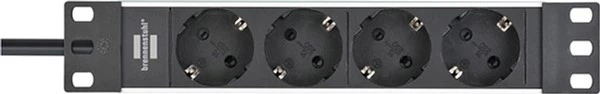 Listwa zasilająca Brennenstuhl Alu-Line 10" do szafy serwerowej 4 gniazda 220V 16A 3500W 2 m (1390007004) - obraz 2