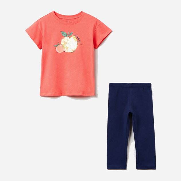 Garnitur dziecięcy (t-shirt + legginsy) OVS 1785725 122 cm Niebieski (8057274831955) - obraz 1