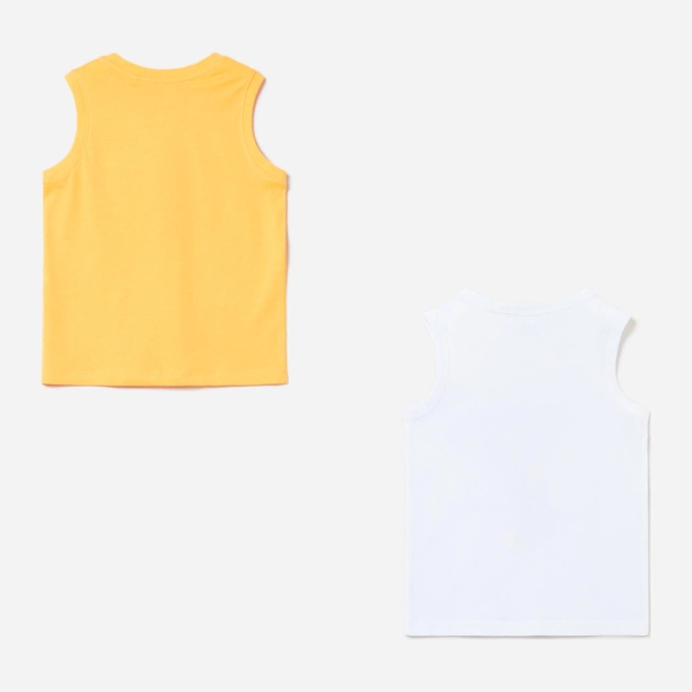 Zestaw koszulek dziecięcych 2 szt. OVS 1790120 122 cm Biały (8057274906059) - obraz 2