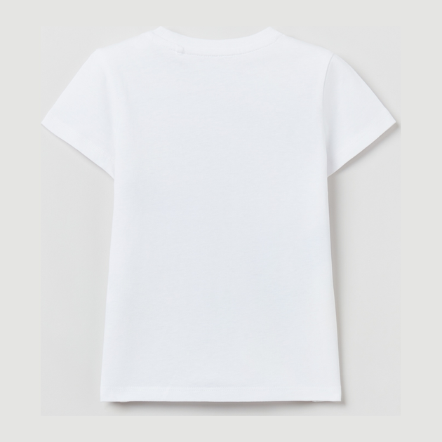 Koszulka dziecięca dla dziewczynki OVS 1790473 128 cm Biała (8057274914511) - obraz 2