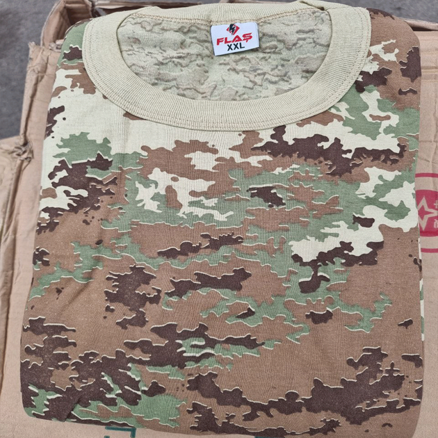 Військова чоловіча футболка х/б мультикам літня розмір (М) 48 - зображення 1