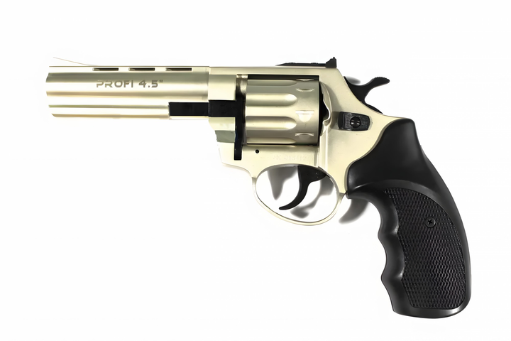 Револьвер под патрон Флобера Profi 4.5" сатин пластик з Кобурою - зображення 2