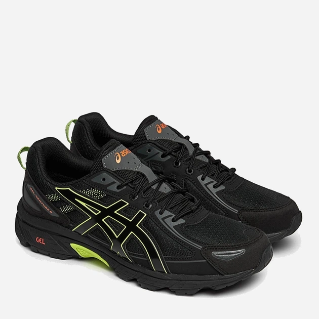 Buty sportowe męskie ASICS Gel-Venture 6 1203A245-002 43.5 27.5 cm Czarne z jasnozielonym (4550456207523) - obraz 2