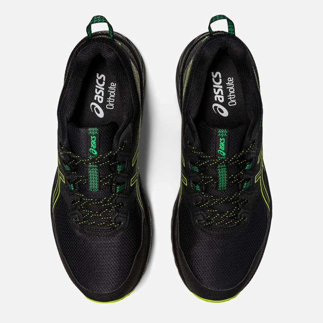 Чоловічі кросівки для бігу ASICS Gel-Venture 9 1011B486-003 42.5 27 см Чорний/Лаймовий (4550456323476) - зображення 6