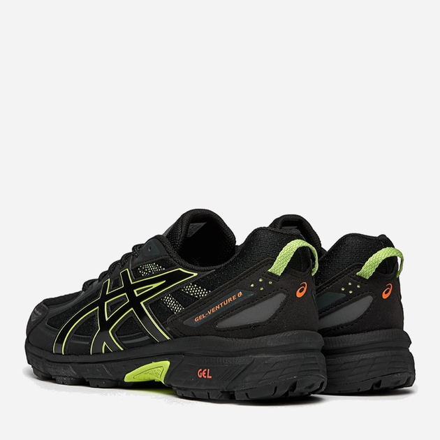 Чоловічі кросівки ASICS Gel-Venture 6 1203A245-002 43.5 27.5 см Чорні з салатовим (4550456207523) - зображення 3