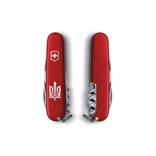 Ніж Victorinox Spartan Ukraine Red "Тризуб ОУН" (1.3603_T0300u) - зображення 2