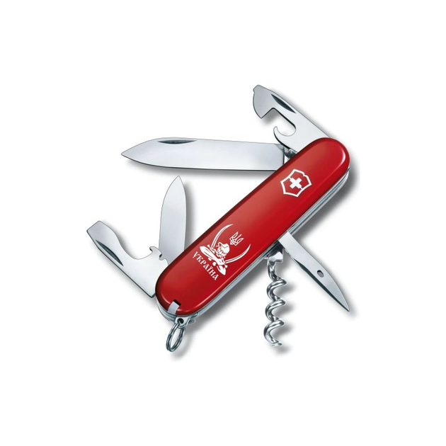 Ніж Victorinox Spartan Ukraine Red "Козак з Шаблями" (1.3603_T1110u) - зображення 1