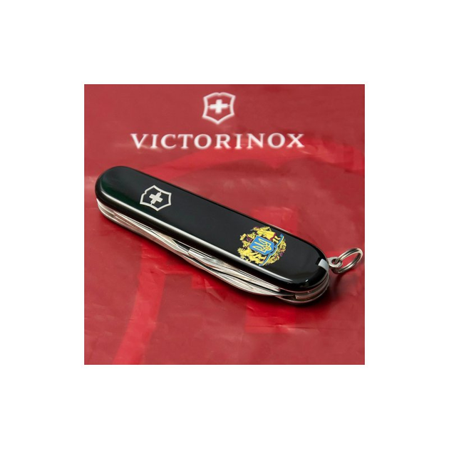 Нож Victorinox Spartan Ukraine Black "Великий Герб України" (1.3603.3_T0400u) - изображение 2