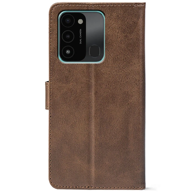 Чохол-книжка Crazy Horse Clasic для Tecno Spark 8C Brown (Front) (47734) - Фото 3 Чохол-книжка Crazy Horse Clasic для Tecno Spark 8C Brown (Front) (47734) - изображение 3