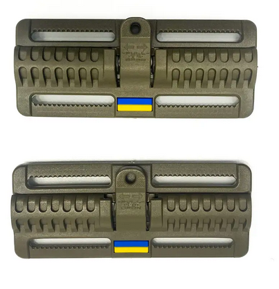 Пряжка швидкого скидання із прапором України Safety А.FP-2221A+B (Кайман 1) Койот - зображення 1