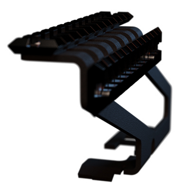Боковой кронштейн для АК с двумя планками Пикатини СКОПА РП-1 Черный - изображение 1