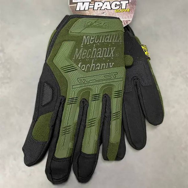 Перчатки тактические штурмовые Mechanix M-PACT Gloves M Олива - изображение 2