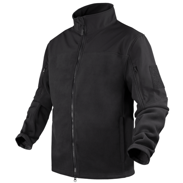 Тактический флисовая куртка Condor BRAVO FLEECE JACKET 101096 Large, Чорний - изображение 1