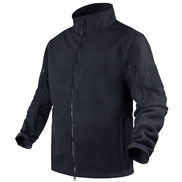 Тактичний куртка флісова Condor BRAVO FLEECE JACKET 101096 Large, Синій (Navy) - зображення 1
