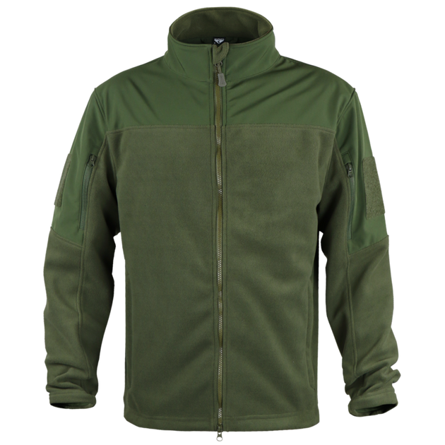 Тактичний куртка флісова Condor BRAVO FLEECE JACKET 101096 Large, Олива (Olive) - зображення 2