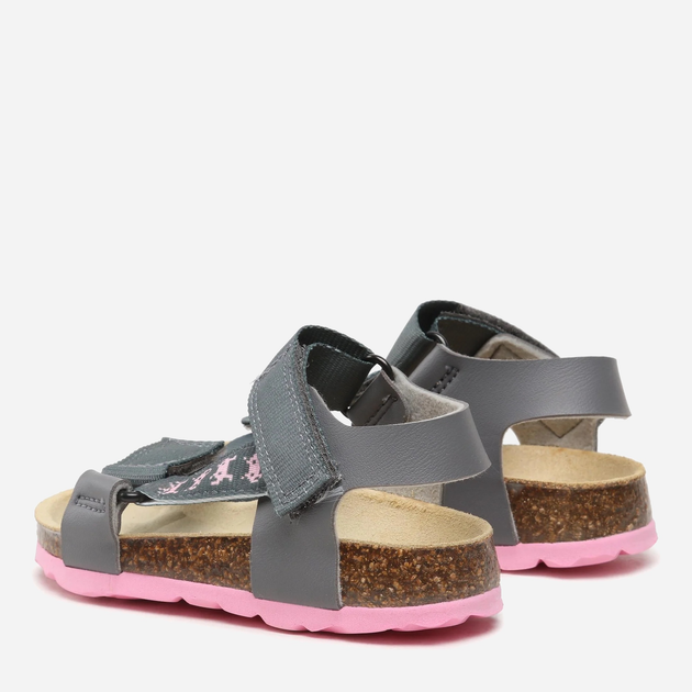 Дитячі шкіряні сандалії для дівчинки Superfit Fussbettpantoffel 1-000116-2010 31 Сірі (9008518875326) - зображення 3