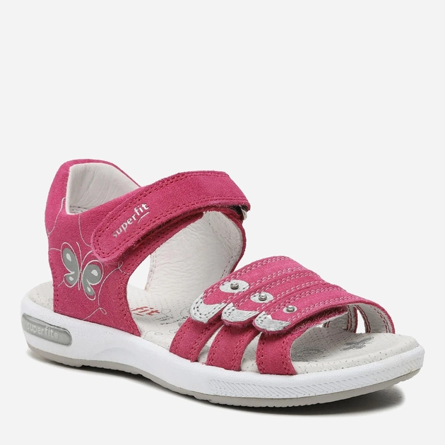 Дитячі шкіряні сандалії для дівчинки Superfit Emily 1-006137-5510 26 Рожеві (9008518916371) - зображення 2