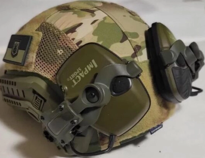 Крепление адаптер WoSporT на каске шлем HD-ACC-08 Olive для наушников Peltor/Earmor/Howard (Чебурашка) (HD-ACC-08-OD) - изображение 2