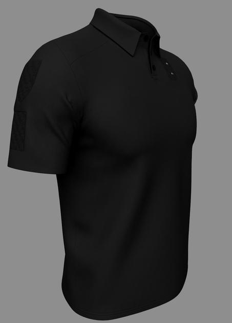 Тактична футболка поло GorLin 56 Чорний (Т-42) - зображення 2