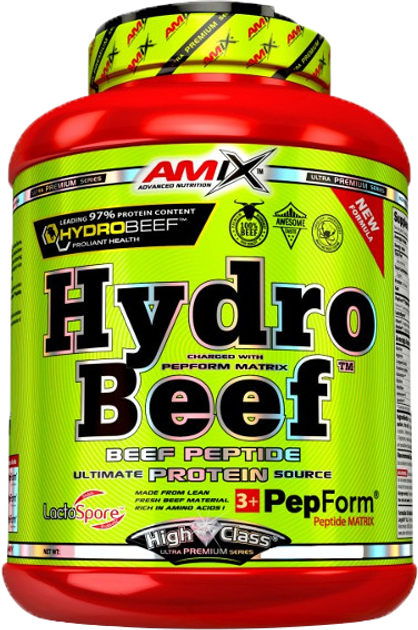 Białko Amix Hydro Beef 1000 g Czekoladowo-Karmelowy z orzechem (8594159538443) - obraz 1
