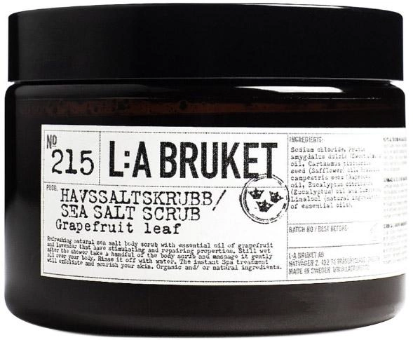 Peeling do ciała L:A Bruket 215 Grapefruit Leaf Sea Salt Scrub 420 g (7350053235205) - obraz 1