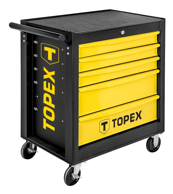 Шкаф-тележка для инструмента TOPEX, 5 выдвижных ящиков, на колесах ...