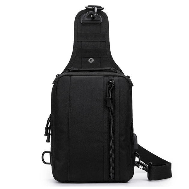 Тактическая сумка через плечо Albion 4,5л черная - изображение 1