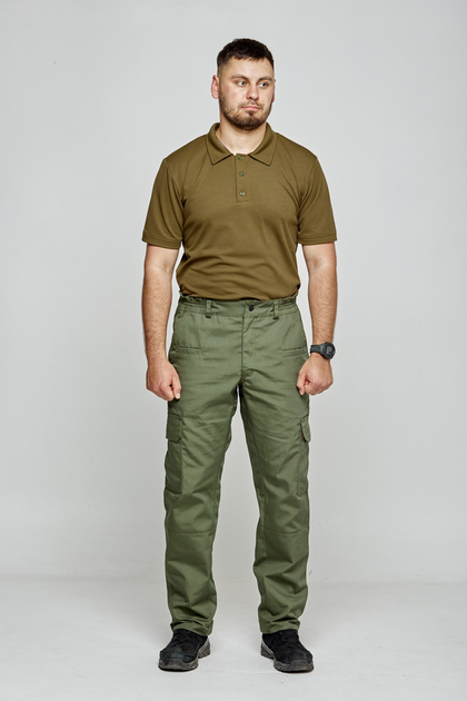 Тактичні штани UKM 50M олива карго ріп стоп - зображення 2