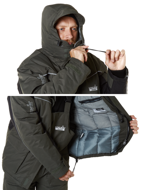 Костюм зимний дышащий Norfin ELEMENT GRAY -20°/ 6000мм / M,439202-M - изображение 7