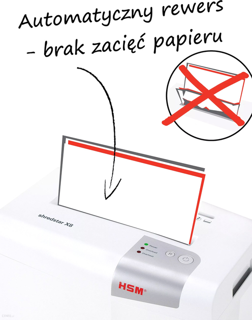 Niszczarka HSM Shredstar X8 (4,5x30) (1044121) - obraz 9