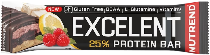 Baton proteinowy Nutrend Excelent Protein Bar Double 85 g Lemon Curd cheese Raspberry Cranberries (8594073176608) - obraz 1