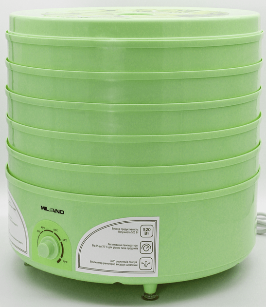Сушилка для овощей и фруктов Milano FD-8085G - изображение 2