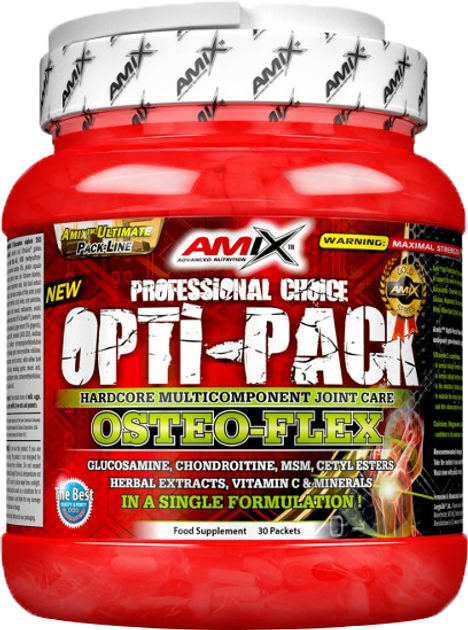 Вітаміни Amix OPTI-PACK Osteo Flex 30 саші x 8 капсул (8594159538283) - зображення 1