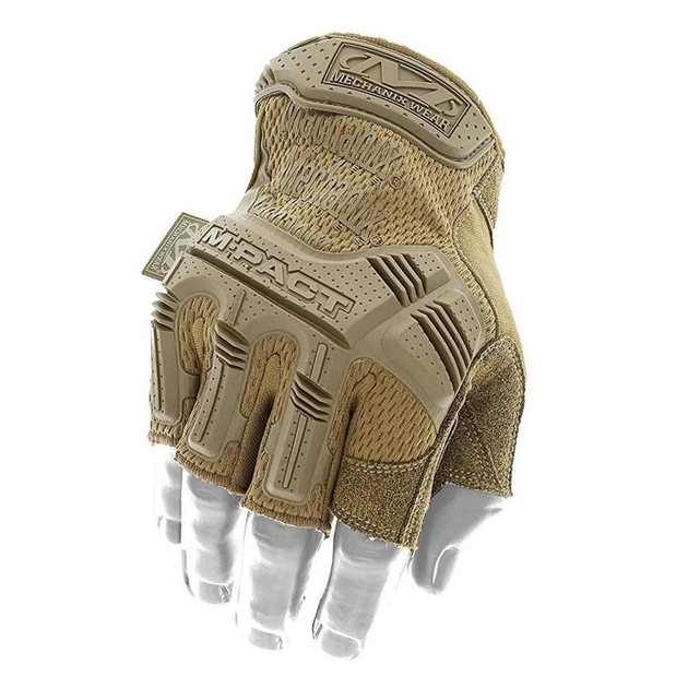 Військові штурмові рукавички без пальців Mechanix M-Pact Fingerless Пісочний L (Kali) - зображення 1