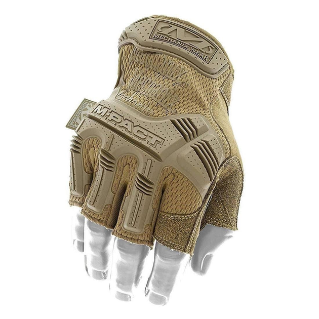 Військові штурмові рукавички без пальців Mechanix M-Pact Fingerless Пісочний M (Kali) - зображення 1