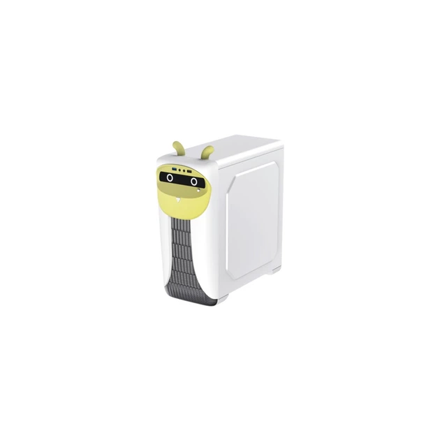 Корпус Gamemax CUTEOWL White-Yellow - изображение 3
