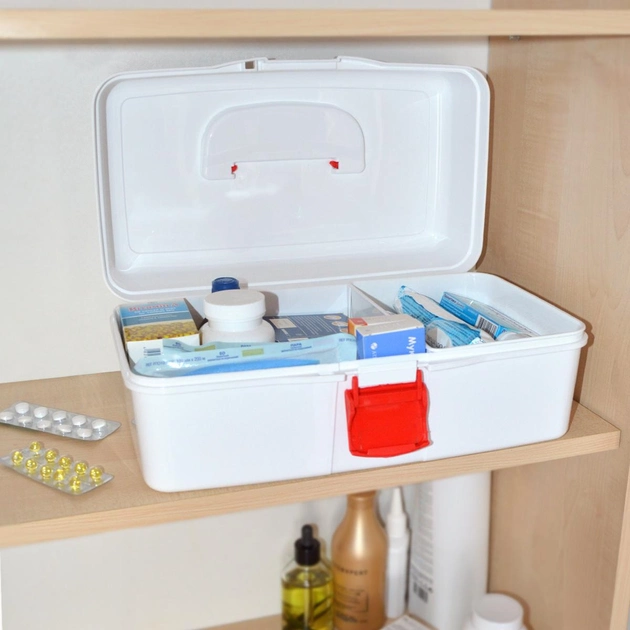 1 Аптечка-органайзер для лекарств МВМ (MY HOME) PC-10 белая (PC-10 WHITE) / ПП (полипропилен) - изображение 2