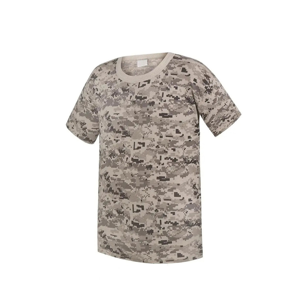 Мужская тактическая футболка армейская хлопковая для ВСУ с коротким рукавом Пиксель M - изображение 1