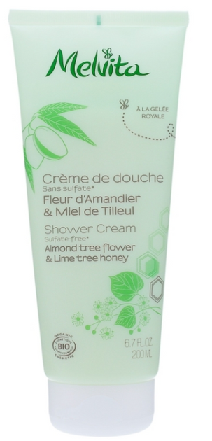 Гель для душу Melvita Shower Cream Almond Tree Flower & Lime Tree Honey 200 мл (3284410038144) - зображення 1
