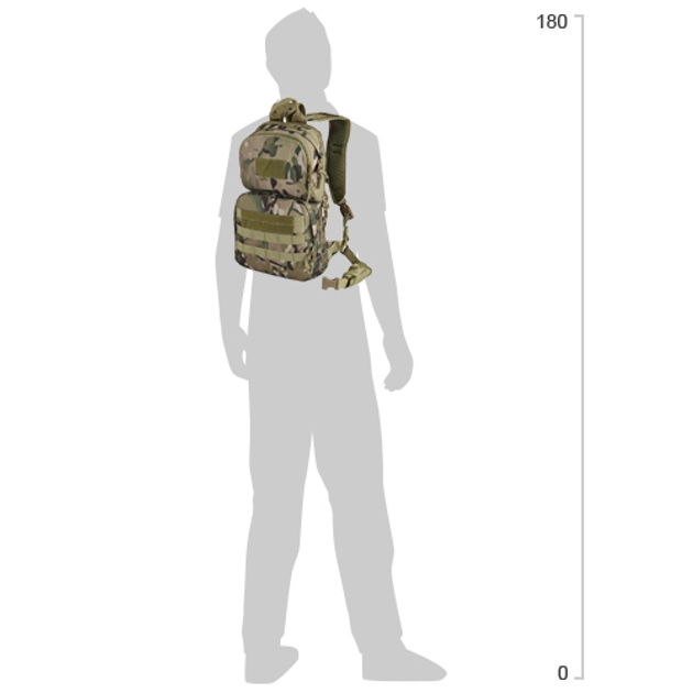 Тактический рюкзак Camo Humi 9.5 л Камуфляж (029.002.0036) - изображение 2