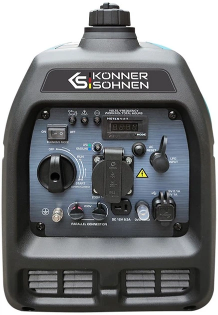 Генератор инверторный двухтоплевный газ + бензин Konner&Sohnen KS 3100iG S - изображение 3
