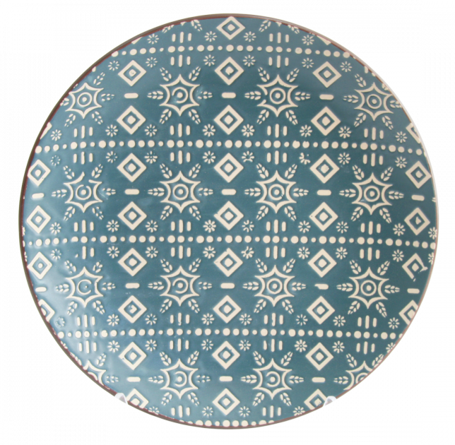 Тарілка обідня Astera Engrave 27 см Blue (A0480-HP21-D) - Фото 1 Тарілка обідня Astera Engrave 27 см Blue (A0480-HP21-D) - зображення 1