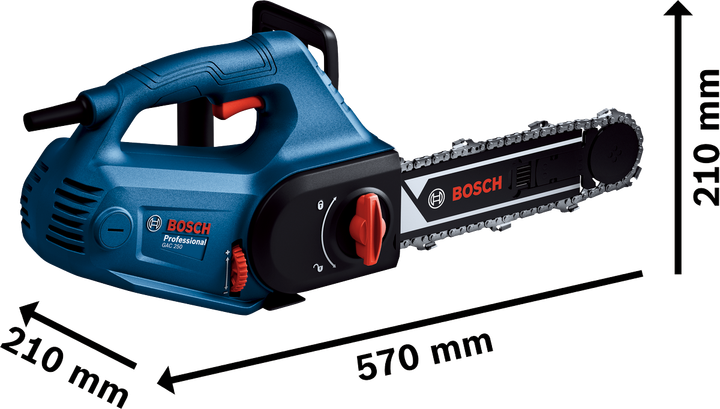 Электрическая цепная пила для резки газобетона Bosch Professional GAC 250 (06012B6020) - изображение 11