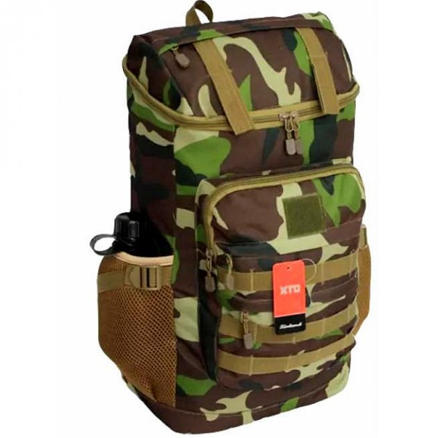 Рюкзак военный тактический 0871 40л Molle зеленый камуфляж - изображение 2
