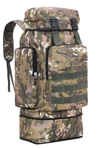 Рюкзак тактический раздвижной K0616 70л камуфляж - изображение 1