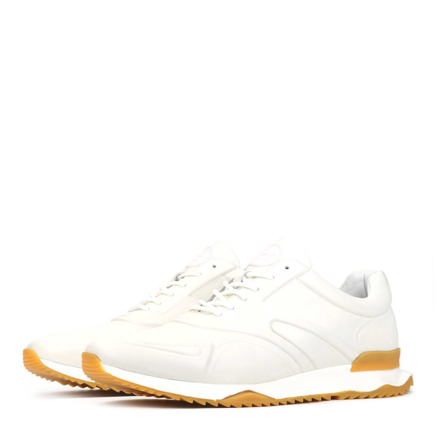 Buty sportowe skórzane na grubej podeszwie do kostki Kazar 59797-01-B6 44 Kremowe (5903387648290) - obraz 2
