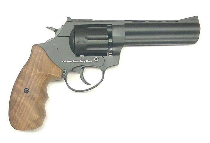 Револьвер под патрон Флобера Ekol Viper 4,5" (черный / бук) black - изображение 2